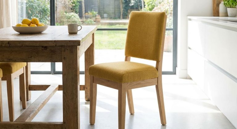 silla de cocina tapizada
